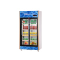 746L Vertical up Unit Schiebe-Multi-Door Display Kühlschrank